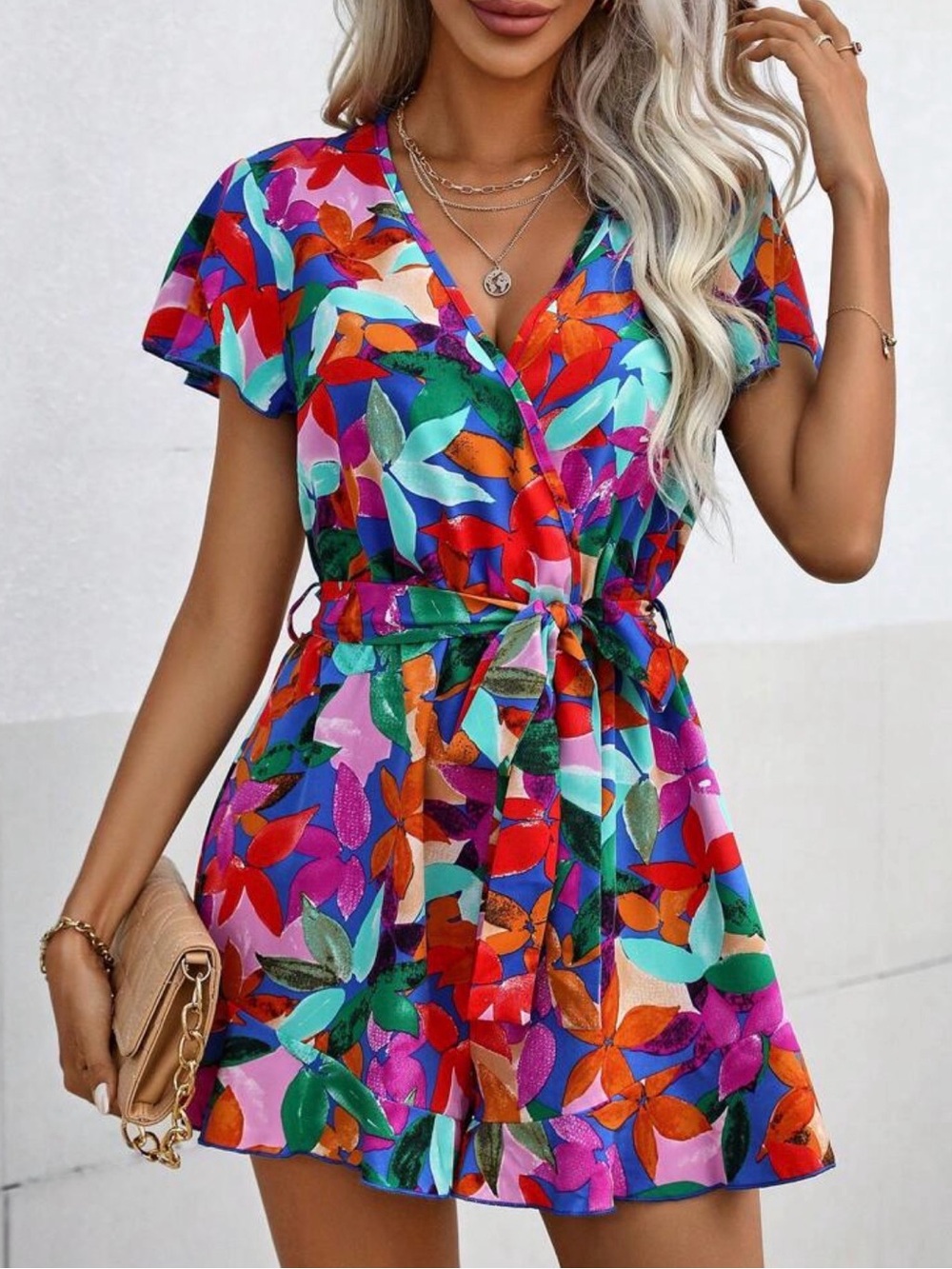 Vibrant Multi-Color Floral Rompers